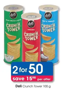 Clicks Deli Crunch Tower offer
