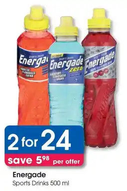 Clicks Energade Sports Drinks offer