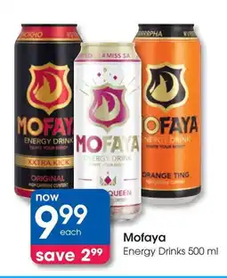 Clicks Mofaya Energy Drinks offer