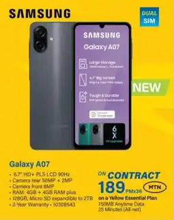 Incredible Connection SAMSUNG Galaxy A07 offer