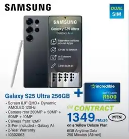 Incredible Connection SAMSUNG Galaxy S25 Ultra 256GB offer