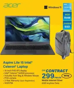 Incredible Connection Acer Aspire Lite 15 Intel Celeron Laptop offer