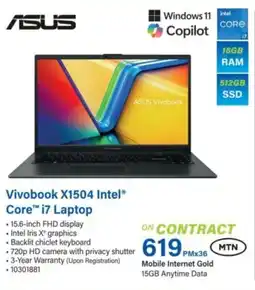 Incredible Connection ASUS Vivobook X1504 Intel Core i7 Laptop offer