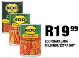 Take 'n Pay Koo chakalaka mild/ hot/ extra hot offer