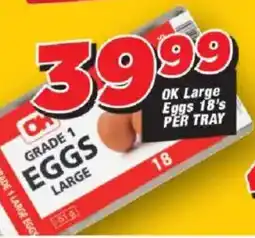 OK Grocer OK Large Eggs offer