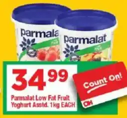 OK Grocer Parmalat Low Fat Fruit Yoghurt Asstd. offer