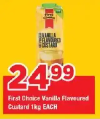 OK Grocer First Choice Vanilla Flavoured Custard offer