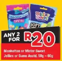 OK Grocer Manhattan or Mister Sweet Jellies or Gums Asstd. offer