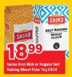OK Grocer Sasko Bran Rich or Regular Self Raising Wheat Flour offer