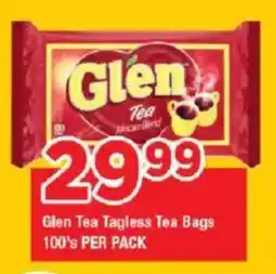 OK Grocer Glen Tea Tagless Tea Bags offer