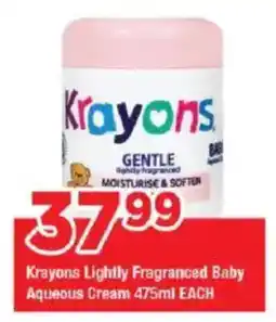 OK Grocer Krayons Lightly Fragranced Baby Aqueous Cream offer