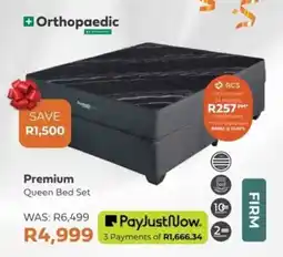 The Bed Shop Orthopaedic Premium Queen Bed Set offer