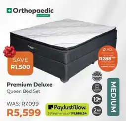 The Bed Shop Orthopaedic Premium Deluxe Queen Bed Set offer