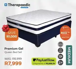 The Bed Shop Therapaedic Premium Gel Queen Bed Set offer
