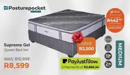 The Bed Shop Posturepocket Supreme Gel Queen Bed Set offer