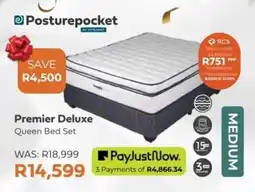 The Bed Shop Posturepocket Premier Deluxe Queen Bed Set offer