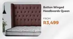 The Bed Shop Button Winged Headboards Queen offer
