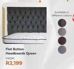 The Bed Shop Flat Button Headboards Queen offer