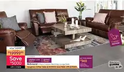 Bradlows Richmond 3 Action Reclining Lounge Suite offer