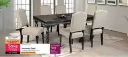 Bradlows Hennessey Table + 6 Hennessey Dining Chairs offer