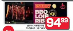 Pick n Pay Hypermarket Eskort Marinated Pork Loin Rib 750g offer