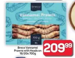 Pick n Pay Hypermarket Breco Vannamei Prawns with Heads on 16/20s 700g offer