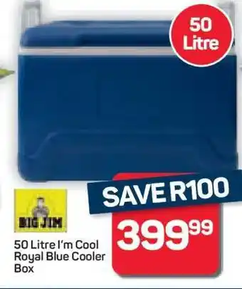 Pick n Pay Hypermarket 50 Litre I'm Cool Royal Blue Cooler Box offer