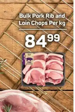 Pick n Pay Bulk Pork Rib and Loin Chops Per kg offer