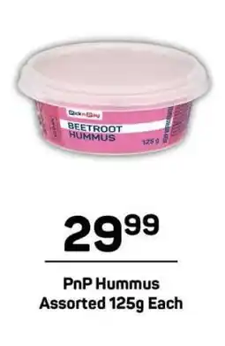 Pick n Pay PnP Hummus Assorted 125g Each offer