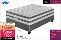 Bradlows Edblo Oregon Queen 152cm Base Set offer