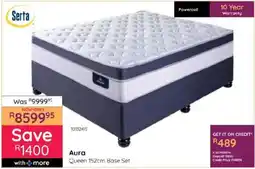 Bradlows Serta Aura Queen 152cm Base Set offer