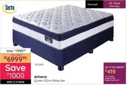 Bradlows Serta Athena Queen 152cm Base Set offer