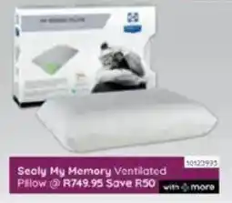 Bradlows Sealy My Memory Ventilated Pillow offer