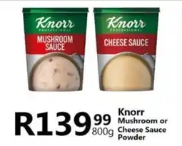 Take 'n Pay Knorr Mushroom or Cheese Sauce Powder offer