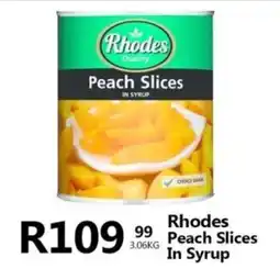 Take 'n Pay Rhodes Peach Slices In Syrup offer