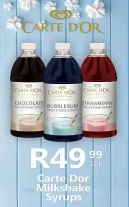 Take 'n Pay Carte Dor Milkshake Syrups offer