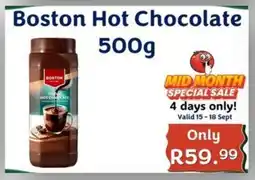 Foodeez Boston Hot Chocolate offer