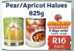 Foodeez Pear/ Apricot Halues offer
