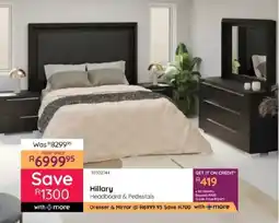 Bradlows Hillary Headboard & Pedestals offer
