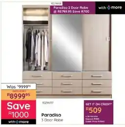 Bradlows Paradiso 3 Door Robe offer