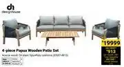 Builders Warehouse Design House 4 Piece Papua Wooden Patio Set offer