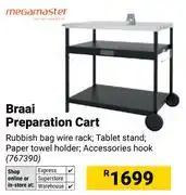 Builders Warehouse Megamaster Braai Preparation Cart offer