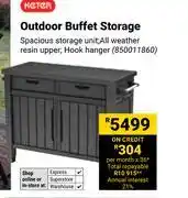 Builders Warehouse Keter Outdoor Buffet Storage offer