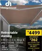 Builders Warehouse Design House Retractable Awning offer