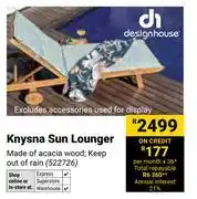 Builders Warehouse Design House Knysna Sun Lounger offer
