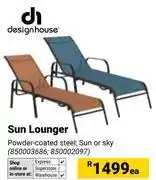 Builders Warehouse Design House Sun Lounger-Each offer