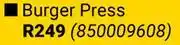 Builders Warehouse Cadac Burger Press offer