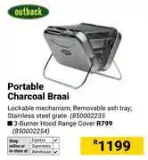Builders Warehouse Outback Portable Charcoal Braai offer