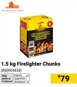 Builders Warehouse Firelighter Chunks 1.5Kg offer
