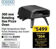 Builders Warehouse Cadac 300mm Rotating Gas Pizza Oven offer